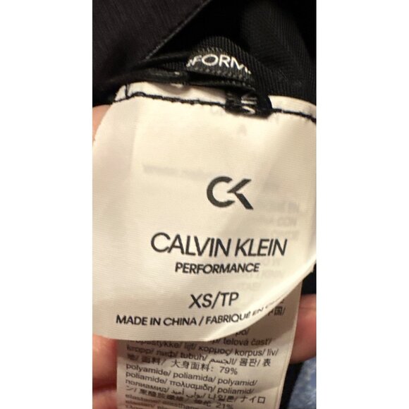 Calvin Klein Performance Racerback Bra XS Black & Pink High Support - Picture 10 of 10